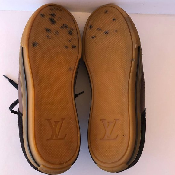 Louis Vuitton Round-Toe Low-Top Sneakers Size 7.5 - Picture 11 of 12